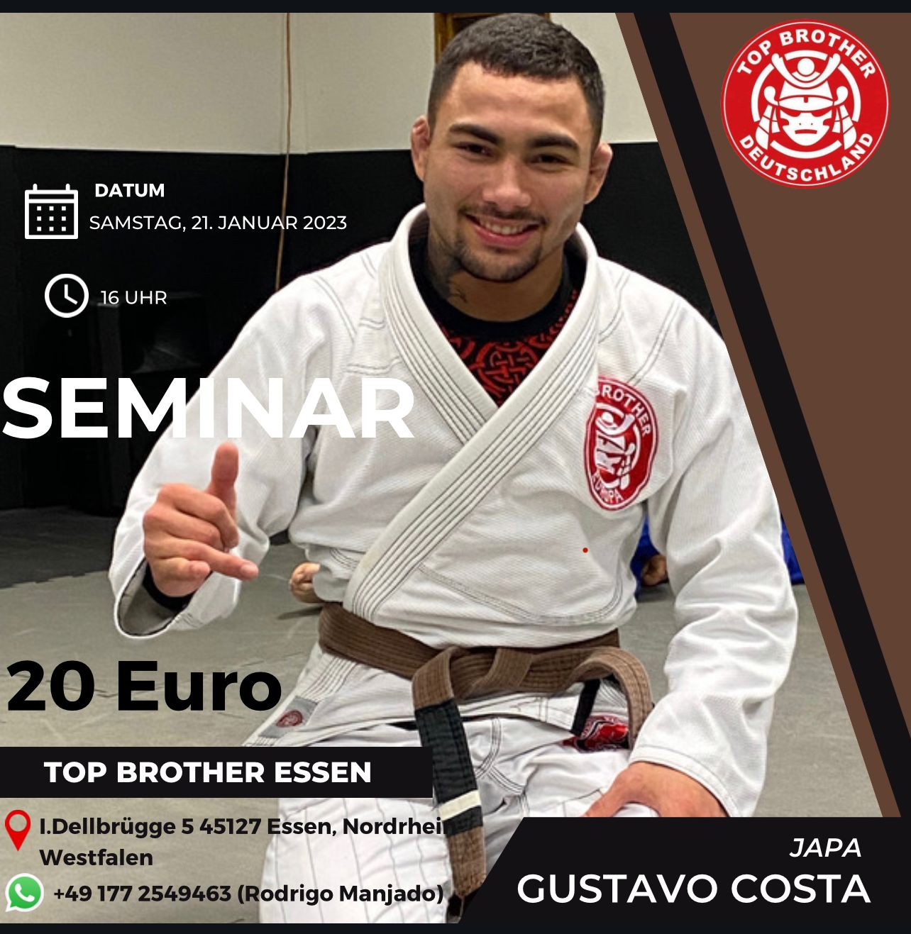 You are currently viewing BJJ Seminar mit Gustavo Japa